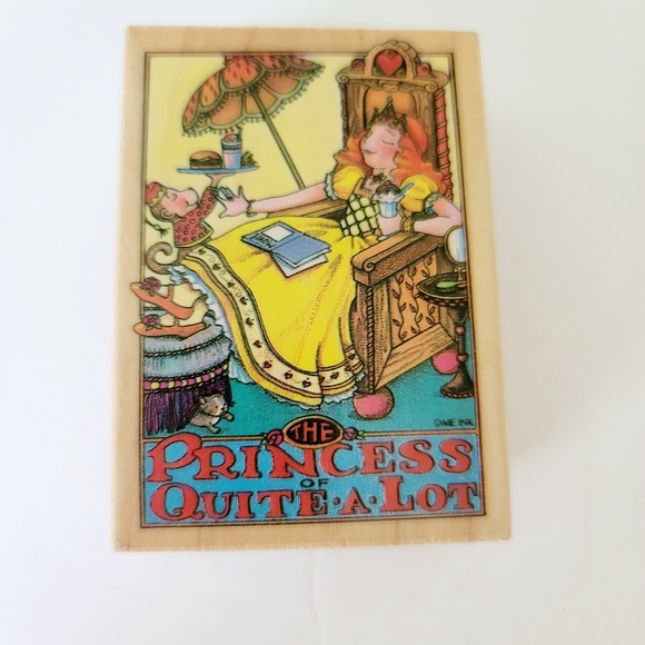 Mary Engelbreit vintage rubber stamp bundle set of 4 wooden - Picture 2 of 10